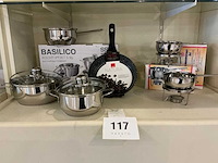 Ssw basilico 5-delig kookpottenset en bakpan en saucewarmers - afbeelding 1 van  2