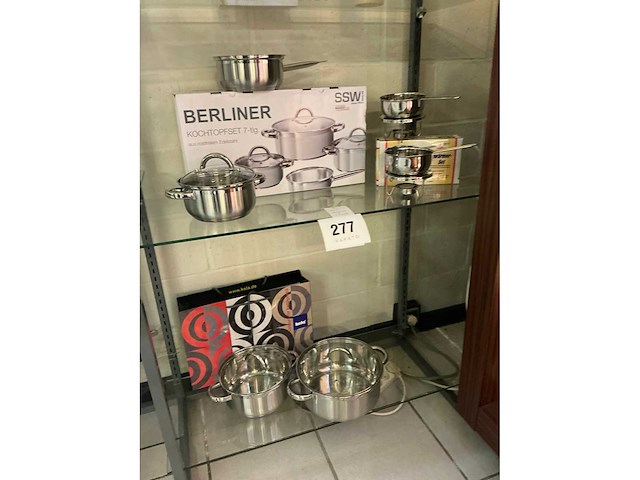 Ssw berliner 7-delig kookpottenset + saucewarmer - afbeelding 3 van  3