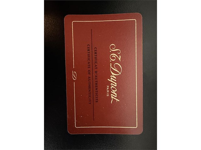 S.t. dupont "fregate" zwart lederen sigaren- / sigarettenetui voor 2 stuks - afbeelding 5 van  6