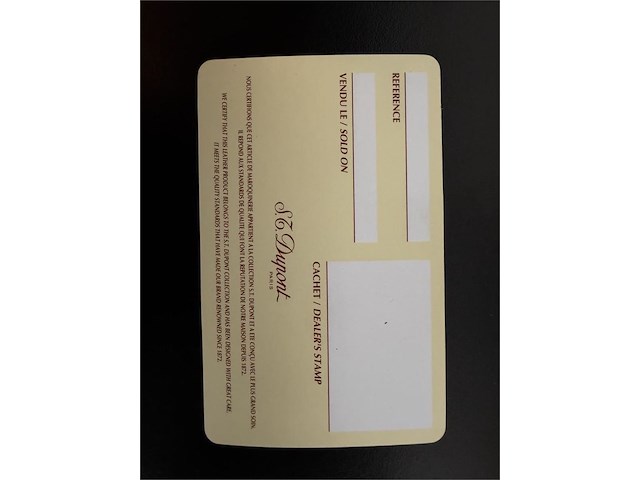 S.t. dupont "fregate" zwart lederen sigaren- / sigarettenetui voor 2 stuks - afbeelding 6 van  6