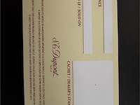 S.t. dupont "fregate" zwart lederen sigaren- / sigarettenetui voor 2 stuks - afbeelding 6 van  6