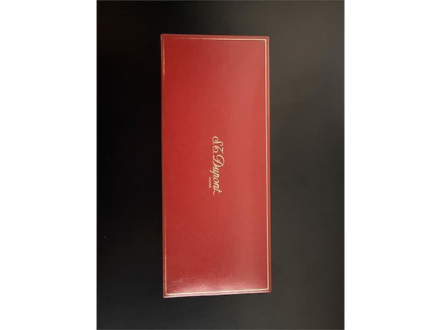 S.t. dupont "montparnasse" vulpen – chinese lak / laque de chine & 18k (750) goud - afbeelding 1 van  10