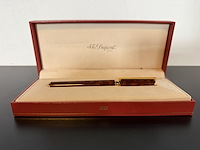 S.t. dupont "montparnasse" vulpen – chinese lak / laque de chine & 18k (750) goud - afbeelding 3 van  10