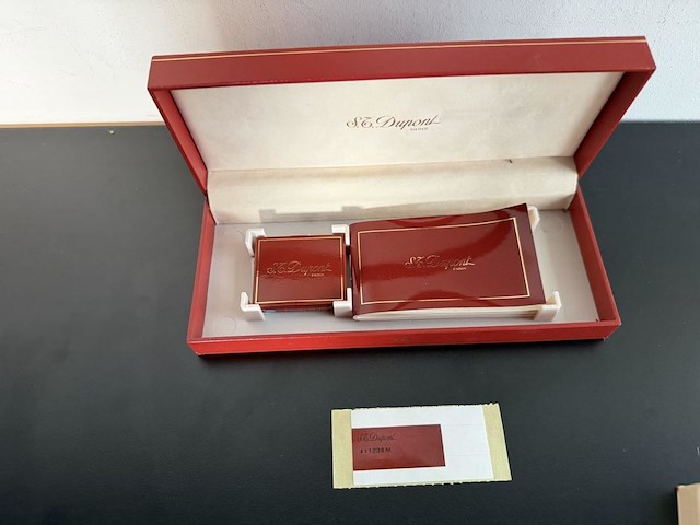 S.t. dupont "montparnasse" vulpen – chinese lak / laque de chine & 18k (750) goud - afbeelding 8 van  10