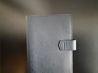 S.t. dupont paris donkerblauwe leren agenda / ringband organizer