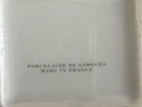 S.t. dupont paris limoges porseleinen sigarenasbak / vide-poche – gemarmerd ruitpatroon - afbeelding 4 van  4