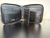 S.t. dupont paris zwart buffellederen portemonnee rondom met rits (zip-around wallet) - afbeelding 6 van  8