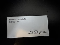 S.t. dupont paris zwart buffellederen portemonnee rondom met rits (zip-around wallet) - afbeelding 7 van  8