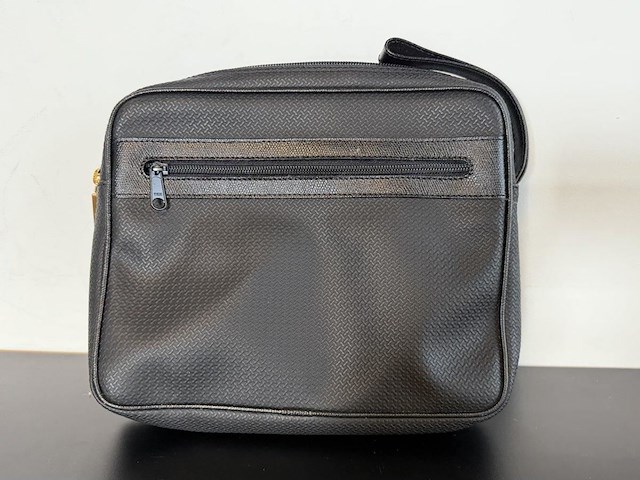 S.t. dupont paris zwarte leren toilettas / toileticase met vergulde details - afbeelding 3 van  6