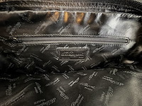 S.t. dupont paris zwarte leren toilettas / toileticase met vergulde details - afbeelding 6 van  6