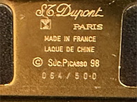 S.t. dupont "picasso" limited edition tafelklok / reisklok - afbeelding 8 van  11