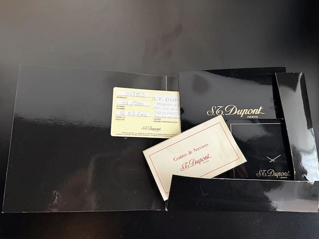 S.t. dupont "picasso" limited edition tafelklok / reisklok - afbeelding 9 van  11
