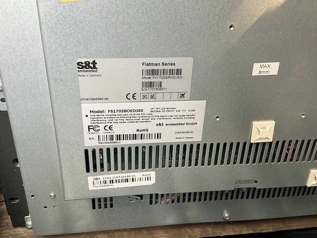 S&t embedded fatman monitor (21x) - afbeelding 4 van  8
