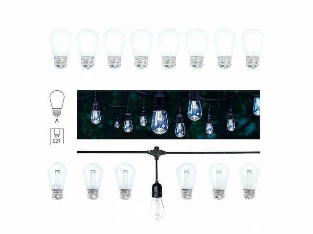 St45 filament – 2w shockproof led bulbs wit 6000k (x50) - afbeelding 6 van  6