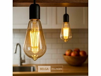 St64 amber filament lamp – 6w – e27 – dimbaar – ip20 (x40) - afbeelding 1 van  5