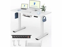 Sta-bureau 100x60cm eén stuk, wit