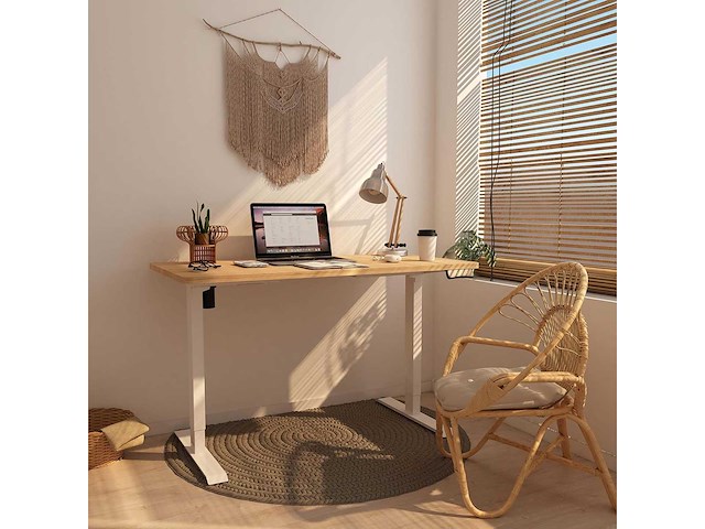 Sta-bureau 100x60x(73-123) cm, in hoogte verstelbaar elektrisch bureau - afbeelding 2 van  5