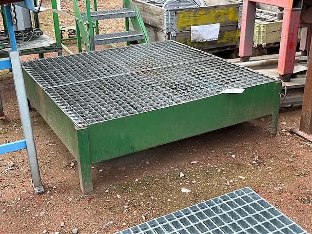 Staal olie opvang / lekbak - afbeelding 1 van  3