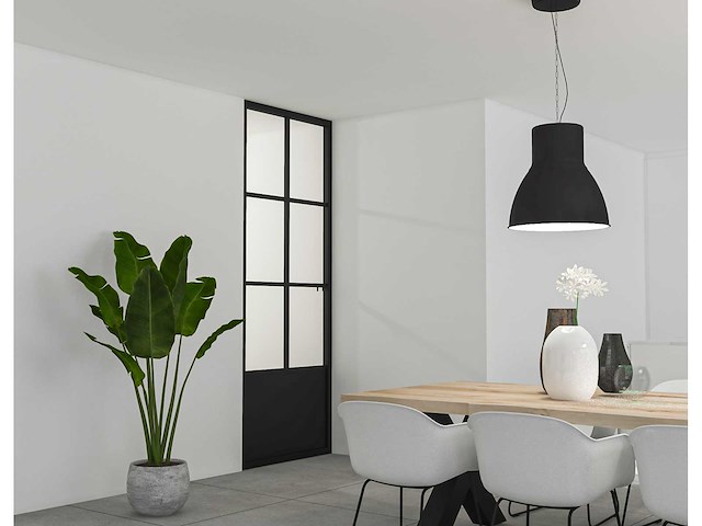 Staaldeur - 6-glasverdeling - linksdraaiend - afbeelding 6 van  6