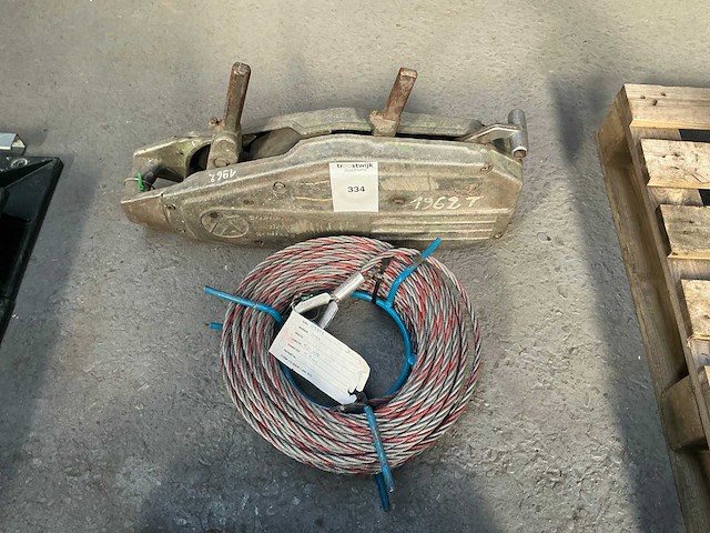 Staaldraadtakel / tirfor - afbeelding 3 van  3