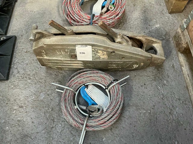 Staaldraadtakel / tirfor - afbeelding 1 van  4