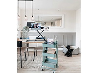 Staande bureauomzetter met toetsenbord, gasveer - afbeelding 2 van  8