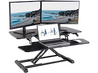 Staande bureauomzetter met toetsenbord, gasveer - afbeelding 3 van  8