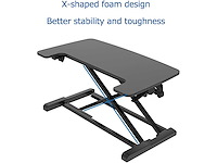 Staande bureauomzetter met toetsenbord, gasveer - afbeelding 7 van  8