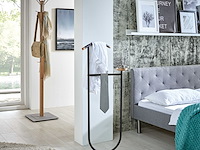 Staande kapstok | 40 x 184 cm | wit - afbeelding 2 van  2