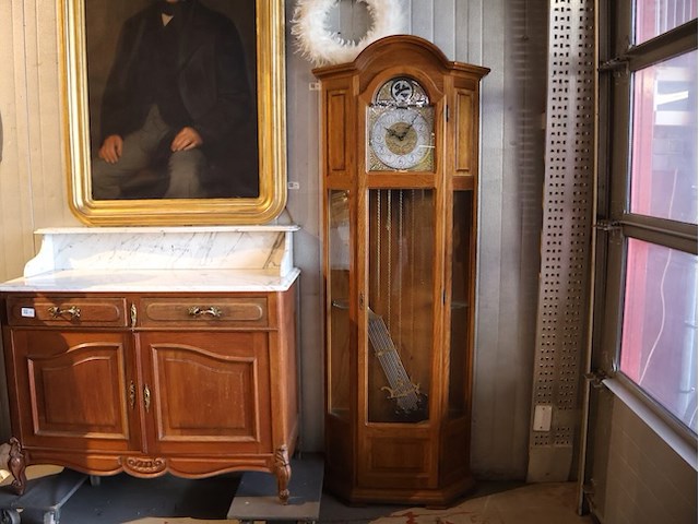 Staande klok tempus fugit - afbeelding 1 van  6