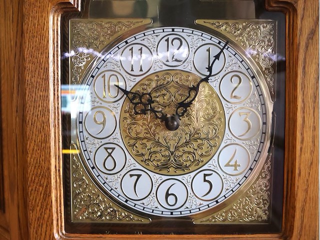 Staande klok tempus fugit - afbeelding 3 van  6