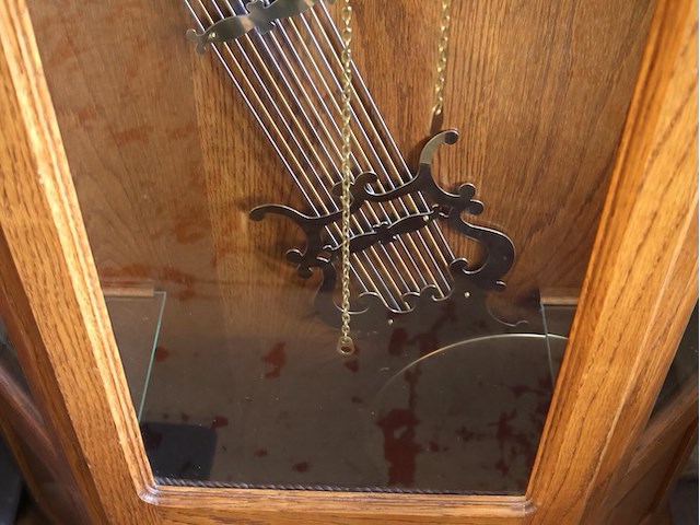 Staande klok tempus fugit - afbeelding 5 van  6