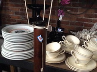 Staande lamp hout - afbeelding 2 van  3