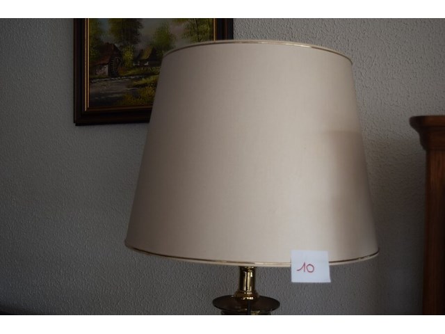 Staande lamp met gouden motief - afbeelding 2 van  2