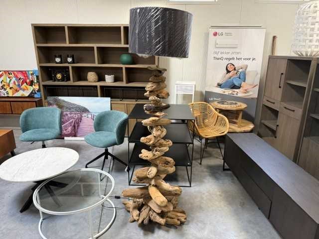 Staande lamp teak - afbeelding 1 van  3