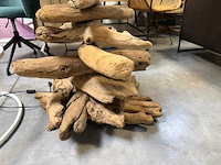 Staande lamp teak - afbeelding 2 van  3