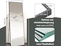 Staande spiegel met metalen frame - afbeelding 2 van  3