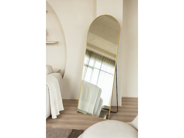 Staande spiegel met metalen rand - sensa home - afbeelding 1 van  6