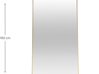 Staande spiegel met metalen rand - sensa home - afbeelding 4 van  6