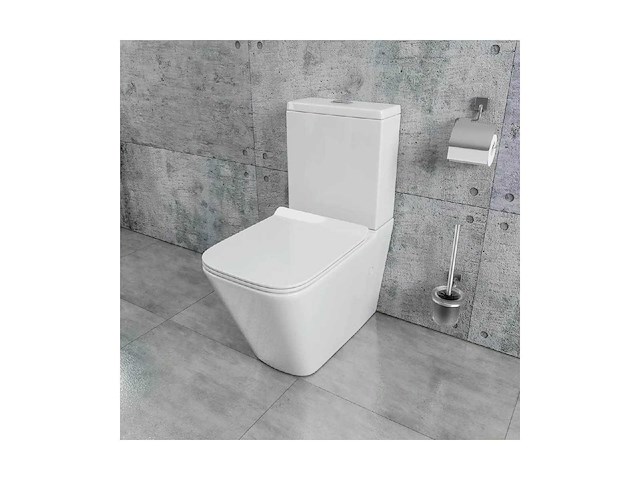 Staande toilet set rimless met softclose zitting - afbeelding 1 van  2