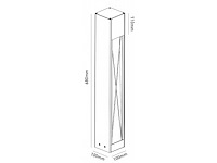 Staande tuinlamp 68cm gu10 fitting waterdicht(8x) - afbeelding 6 van  6