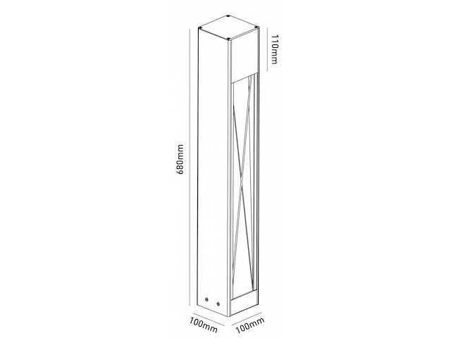 Staande tuinlamp 68cm gu10 fitting zwart waterdicht(16x) - afbeelding 6 van  6