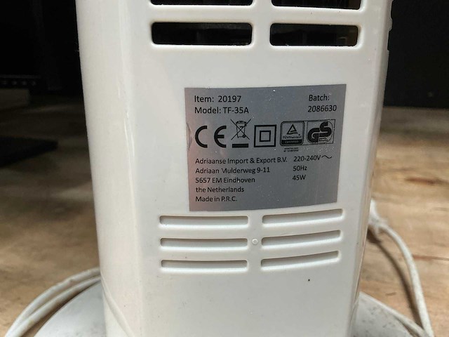 Staande ventilator - afbeelding 3 van  3