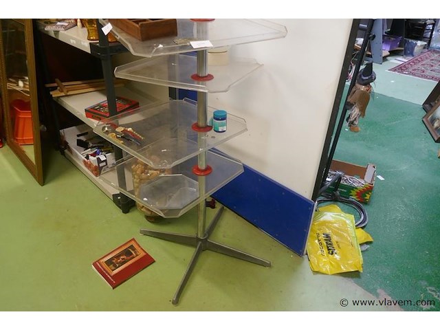 Staander in metaal en pyrex - afbeelding 2 van  3