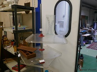 Staander in metaal en pyrex - afbeelding 3 van  3