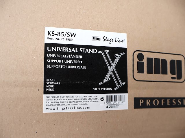 Stage line universeel statief (x2) - afbeelding 3 van  4