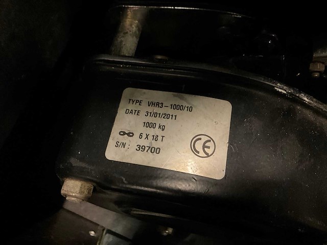 Stagemaker handtakel 1ton (4x) - afbeelding 2 van  5