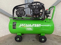 Stahlfest 100 liter v-twin zuigercompressor - afbeelding 12 van  13