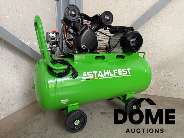 Stahlfest 100 liter v-twin zuigercompressor - afbeelding 1 van  14