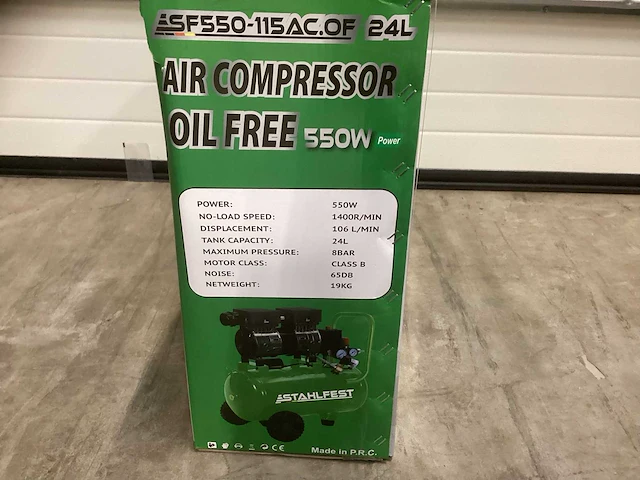 Stahlfest 24 liter olievrije compressor - afbeelding 7 van  8